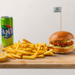 Chicken-Burger Menü
